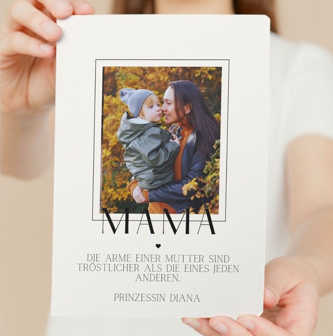 Poster Mama personalisiert mit Foto