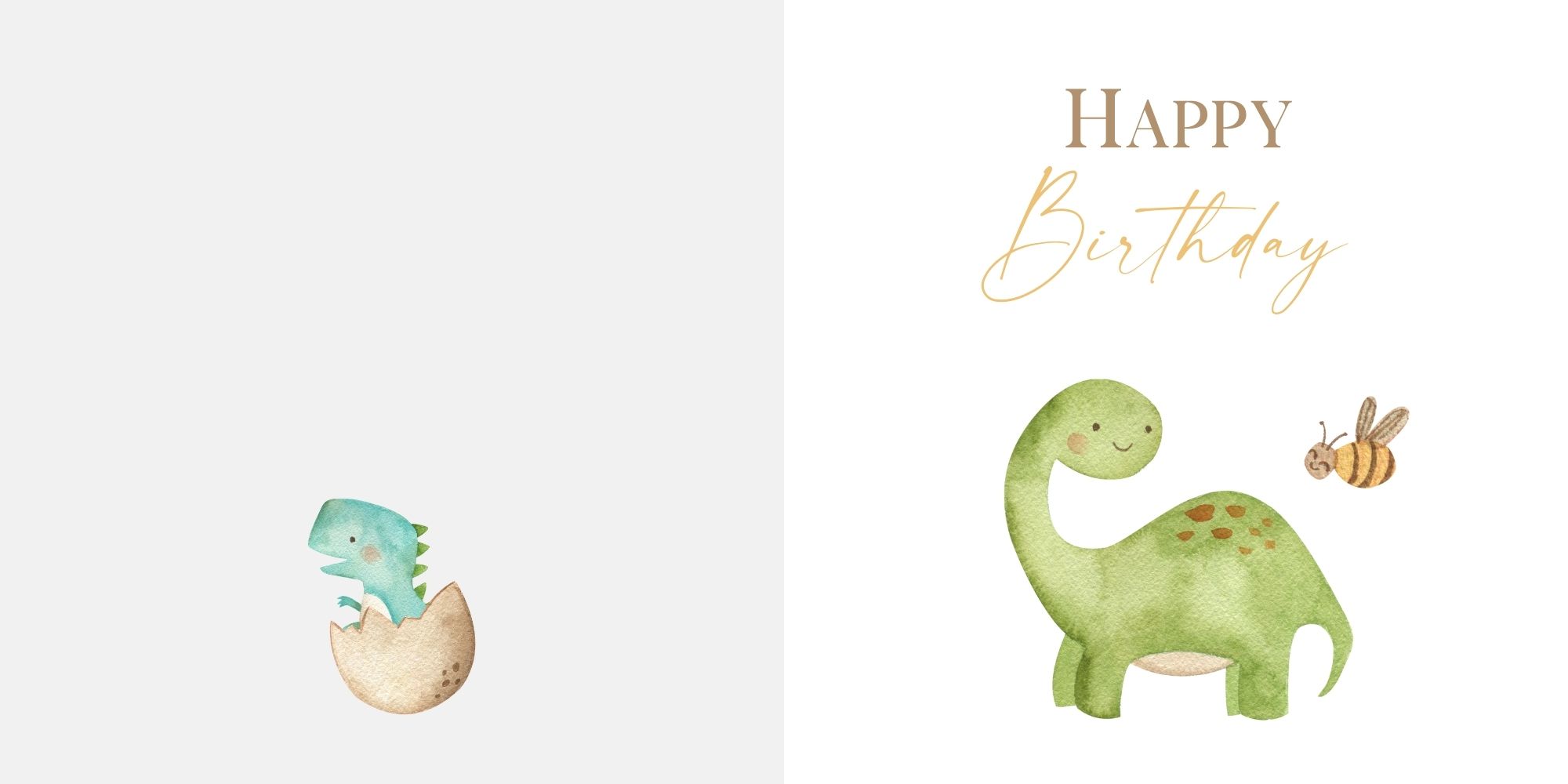 Klappkarte Geburtstagkarte Dino